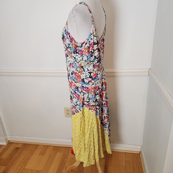 52 of 52 Conversations Anthropologie Dress Sz Large Colloquial Bias Patchwork - Picture 7 of 12